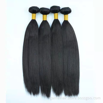 Wholesale Kinky Straight Hair bundles Cuticle Aligned Yaki Hair Bundles Virgin Brazilian Human Hair Bundles